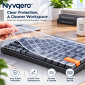 Nyvqero™ Keyboard Dust Cover – Protective Silicone or Acrylic Keyboard Shield for Desktop Keyboards, Mechanical Keyboards & Office Accessories
