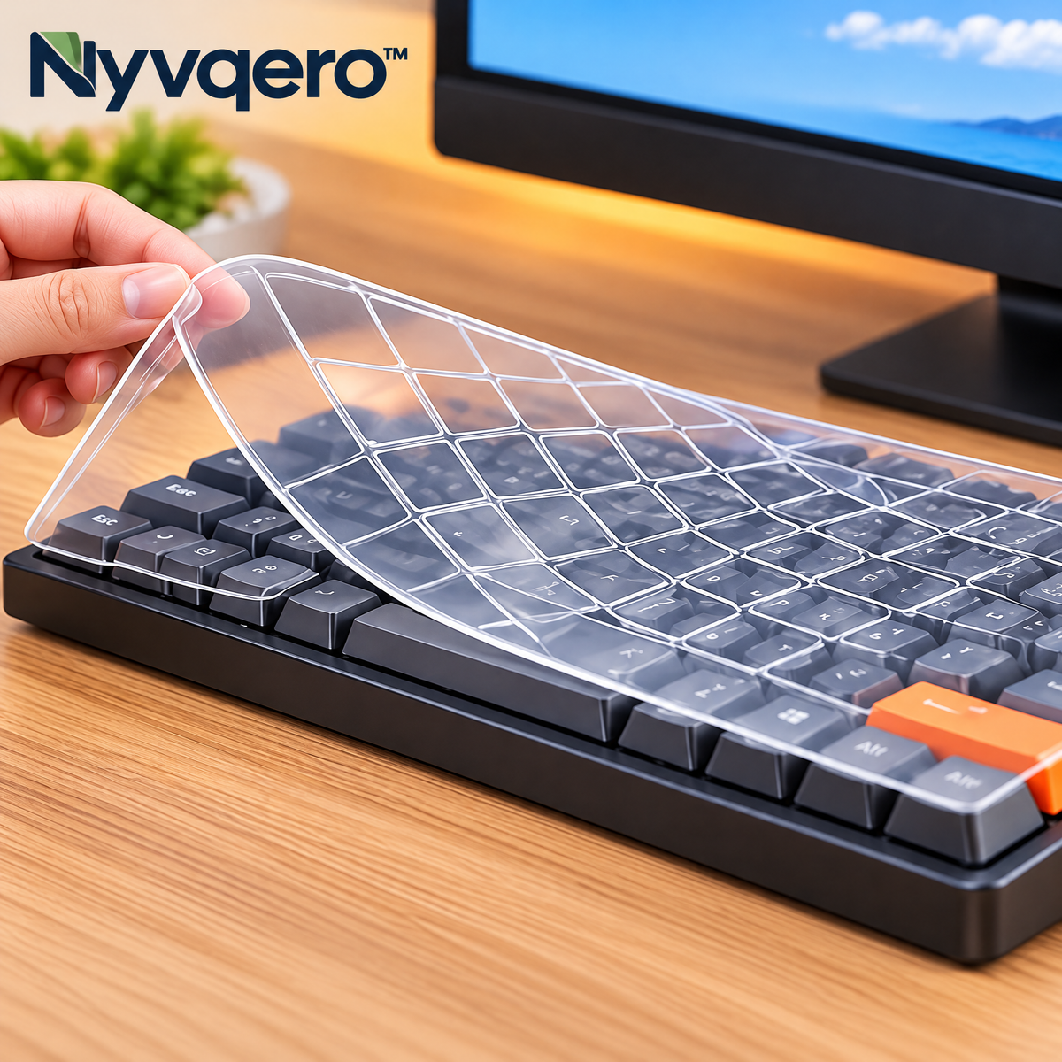 Nyvqero™ Keyboard Dust Cover – Protective Silicone or Acrylic Keyboard Shield for Desktop Keyboards, Mechanical Keyboards & Office Accessories