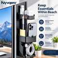 Nyvqero™ No-Drill Monitor Side Storage Shelf – Space-Saving Screen Organizer for Headphones, Office Accessories & Desk Essentials